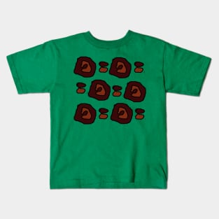 Brown Pattern 1 Kids T-Shirt